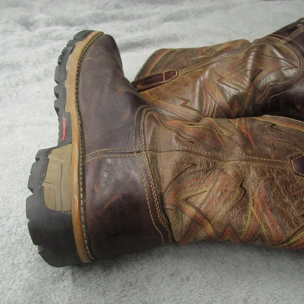 Irish Setter Work Boots Mens 10.5 D EH Marshall Rugged Western‎ Red Wing Pull On